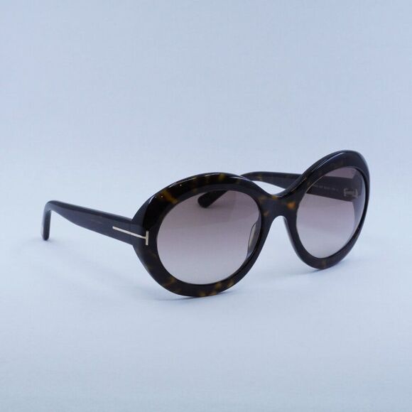?️ New Tom Ford Liya02 FT0918 52F Sunglasses - Dark Havana Frame -Lowest price! main image 4